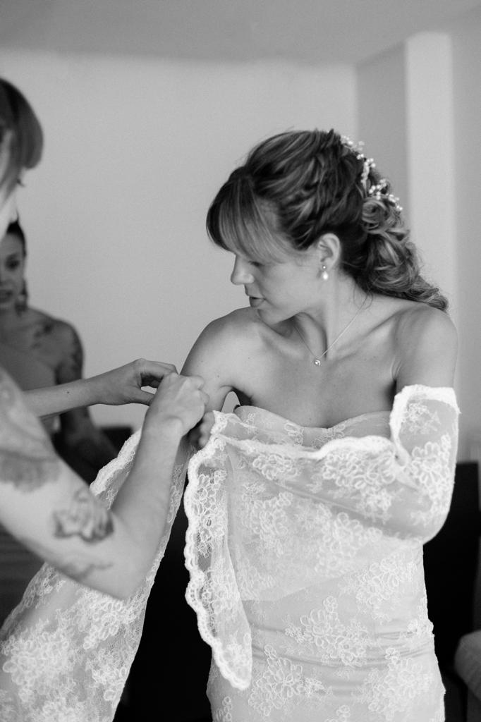 Vestido de novia a medida confeccionado en el atelier Pepitille